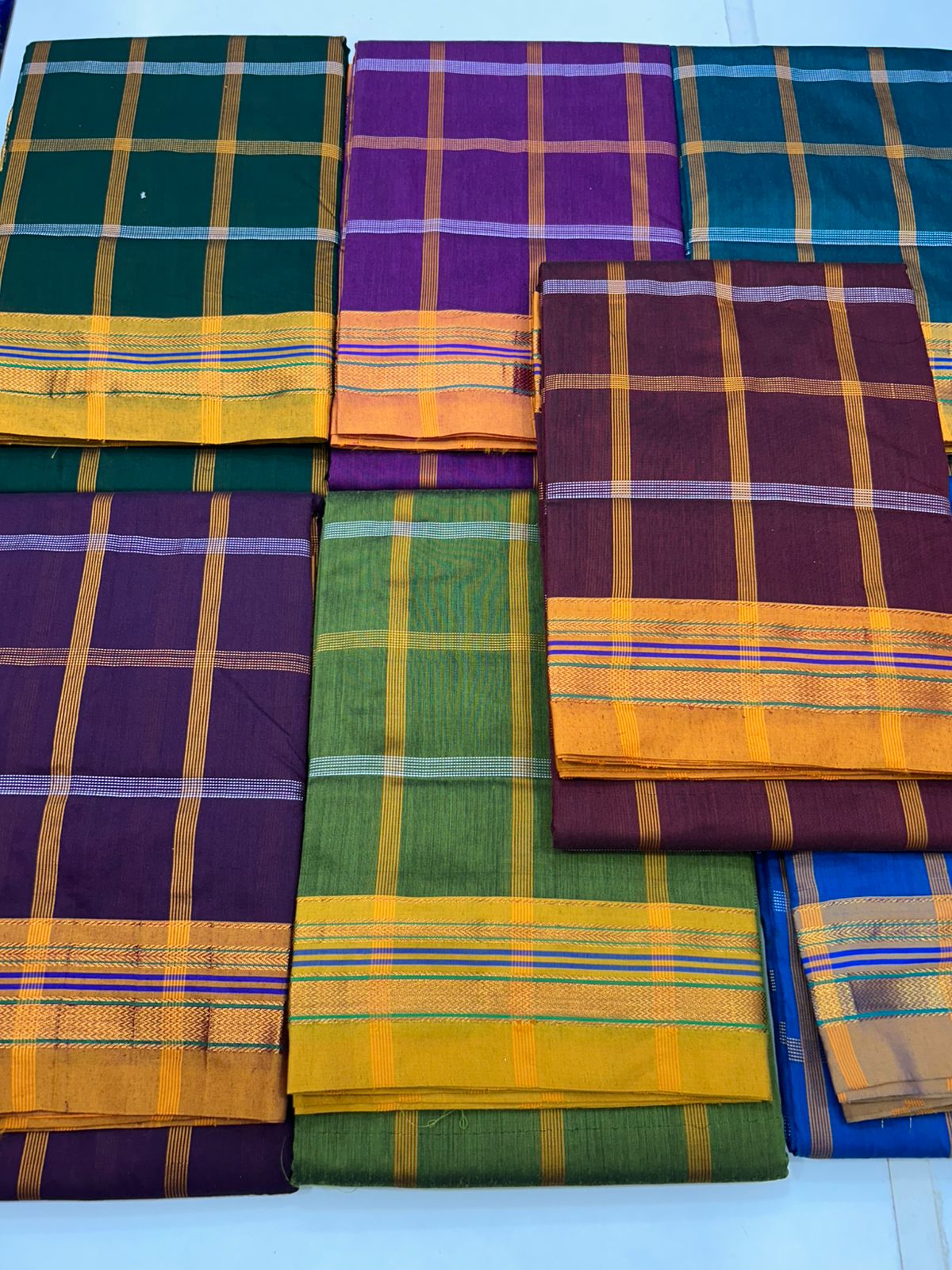 Cotton Checks Saree (2718)