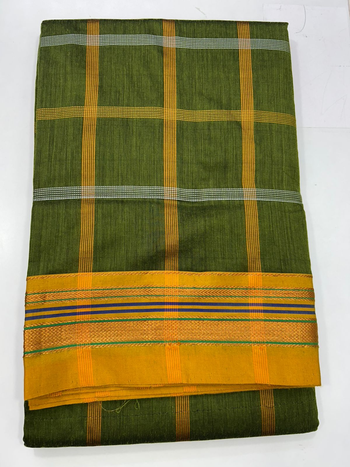Cotton Checks Saree (2718)