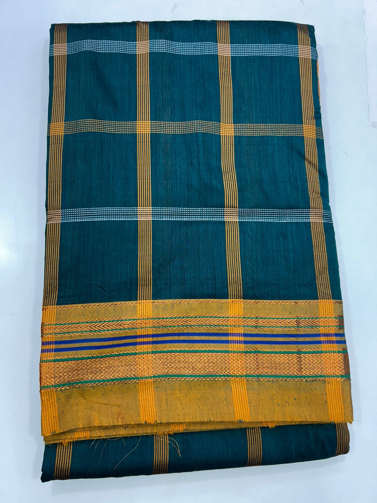 Cotton Checks Saree (2718)