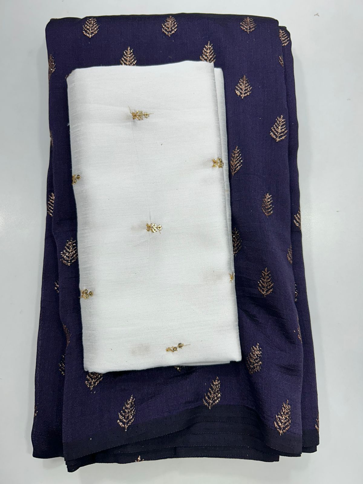Fancy Georgette Foil Butta Saree (2730)