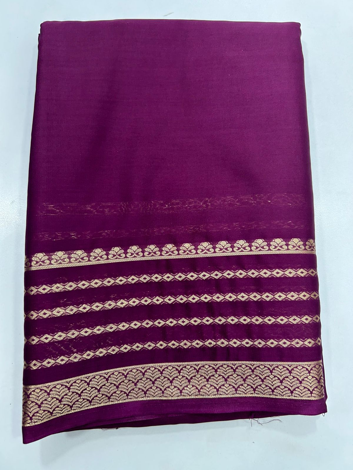 Mysore Crepe Self Saree (2752)