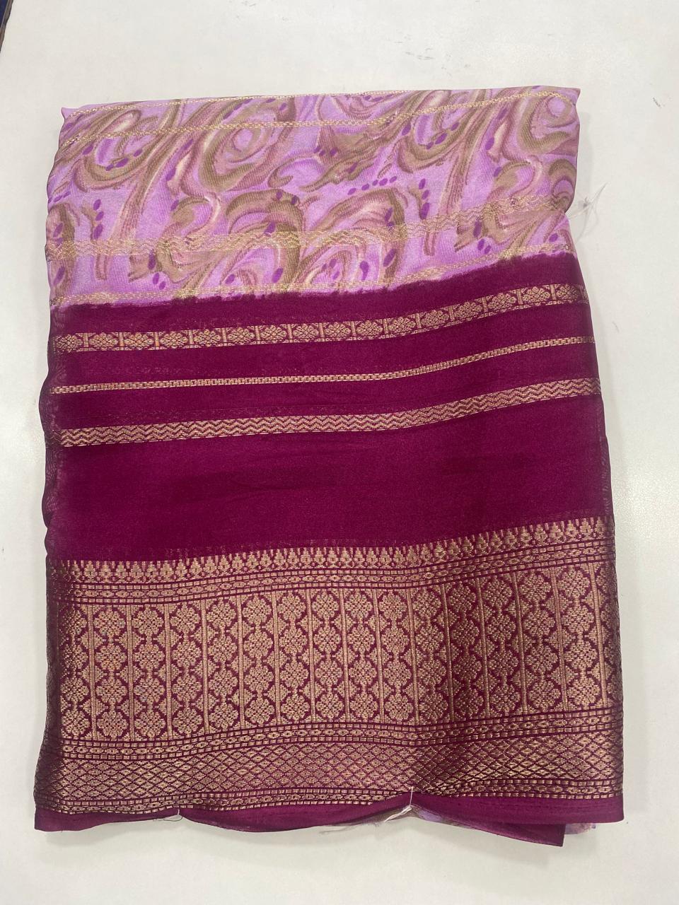 Fancy Georgette Digital Saree (2732)