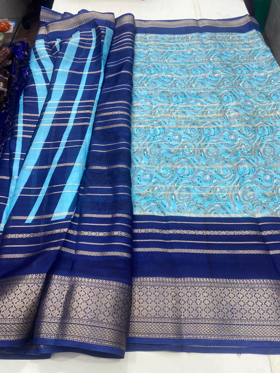 Fancy Georgette Digital Saree (2732)