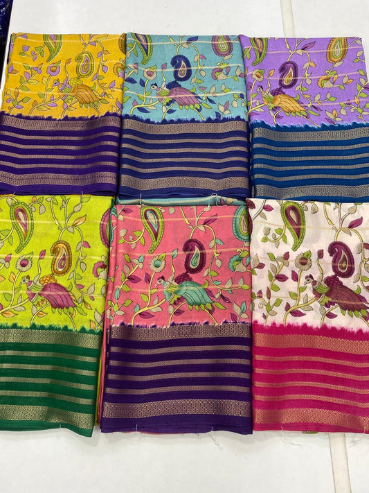 Fancy Georgette Digital Print Saree (2743)