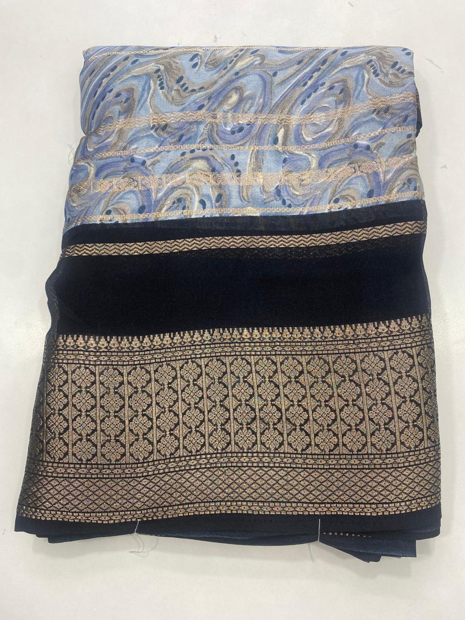 Fancy Georgette Digital Saree (2732)