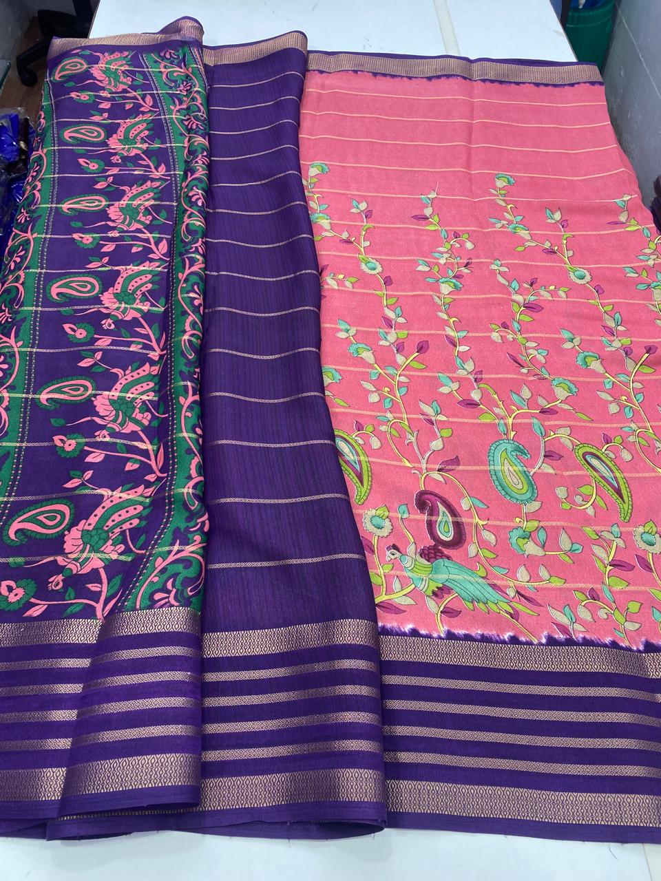 Fancy Georgette Digital Print Saree (2743)