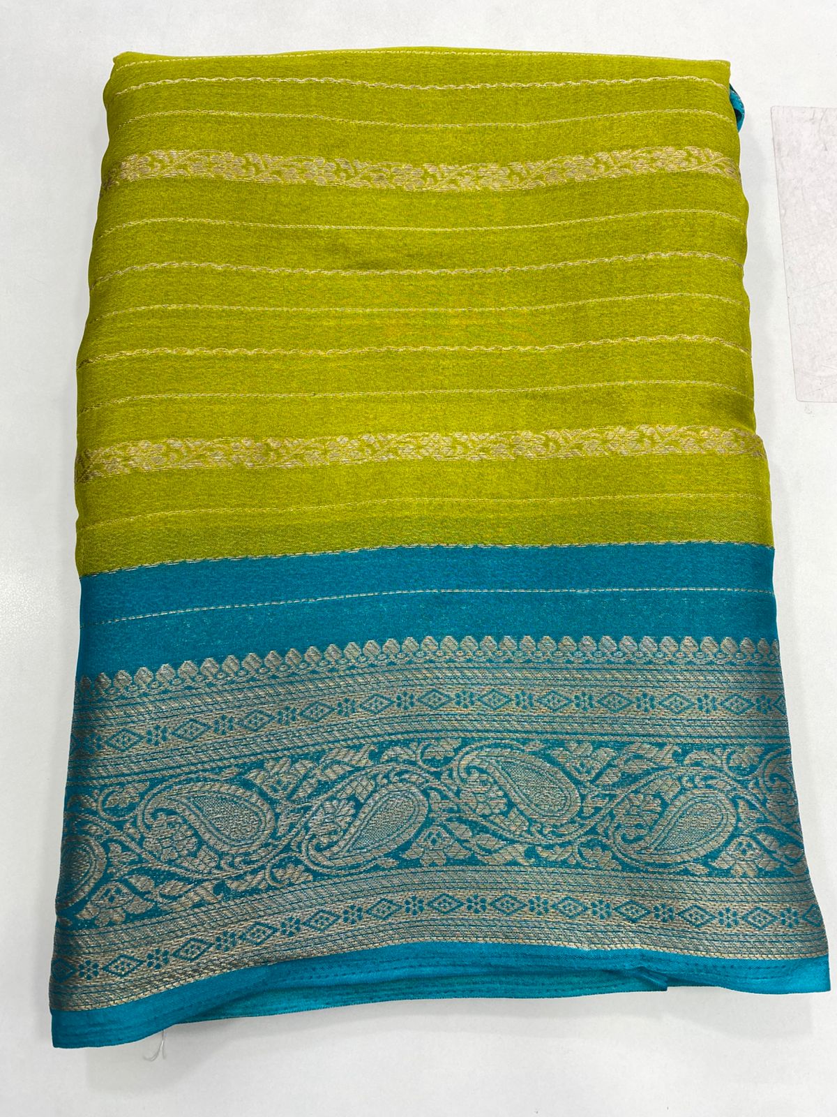 Fancy Georgette Zari Lines Saree (2739)