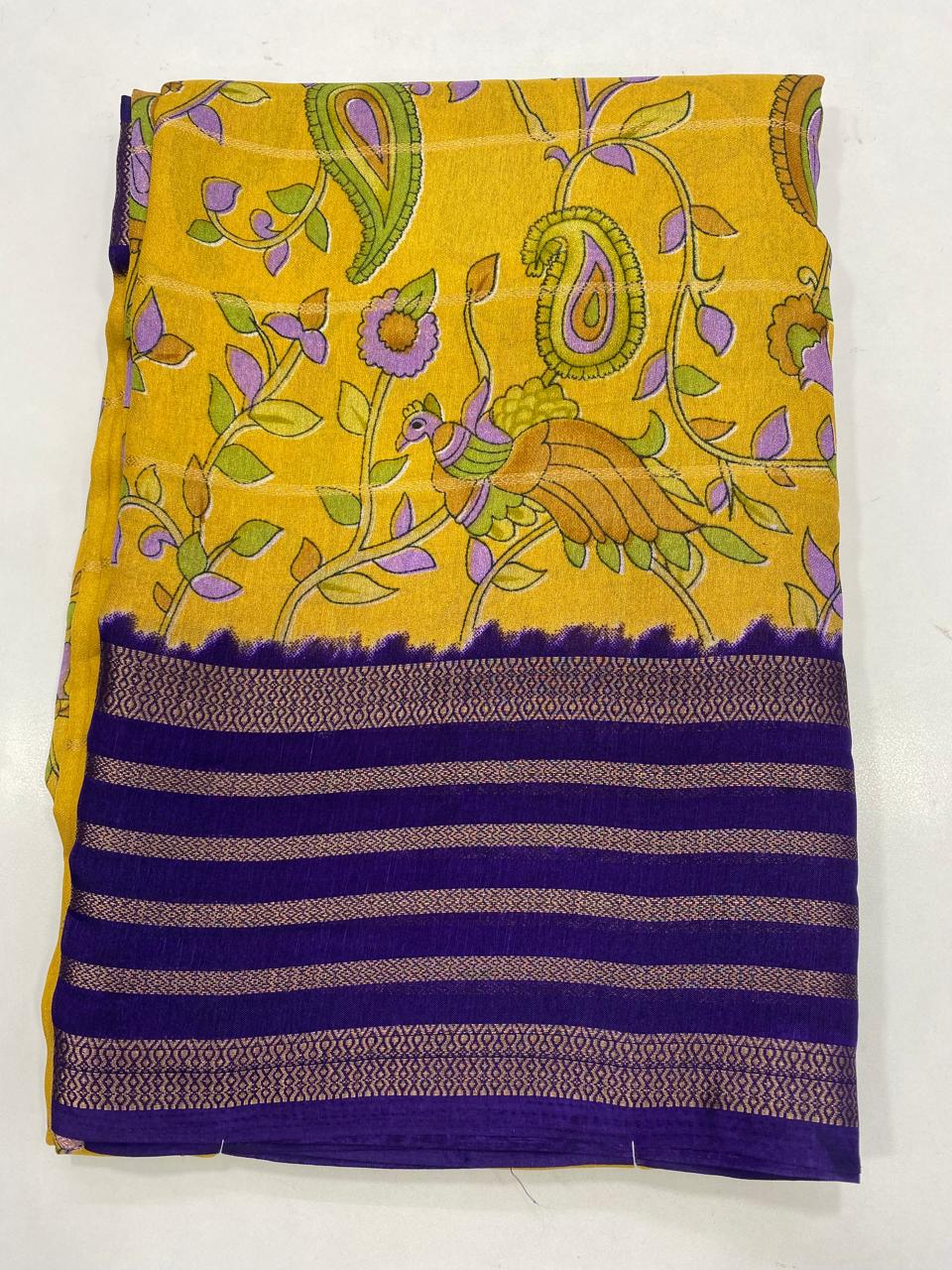 Fancy Georgette Digital Print Saree (2743)