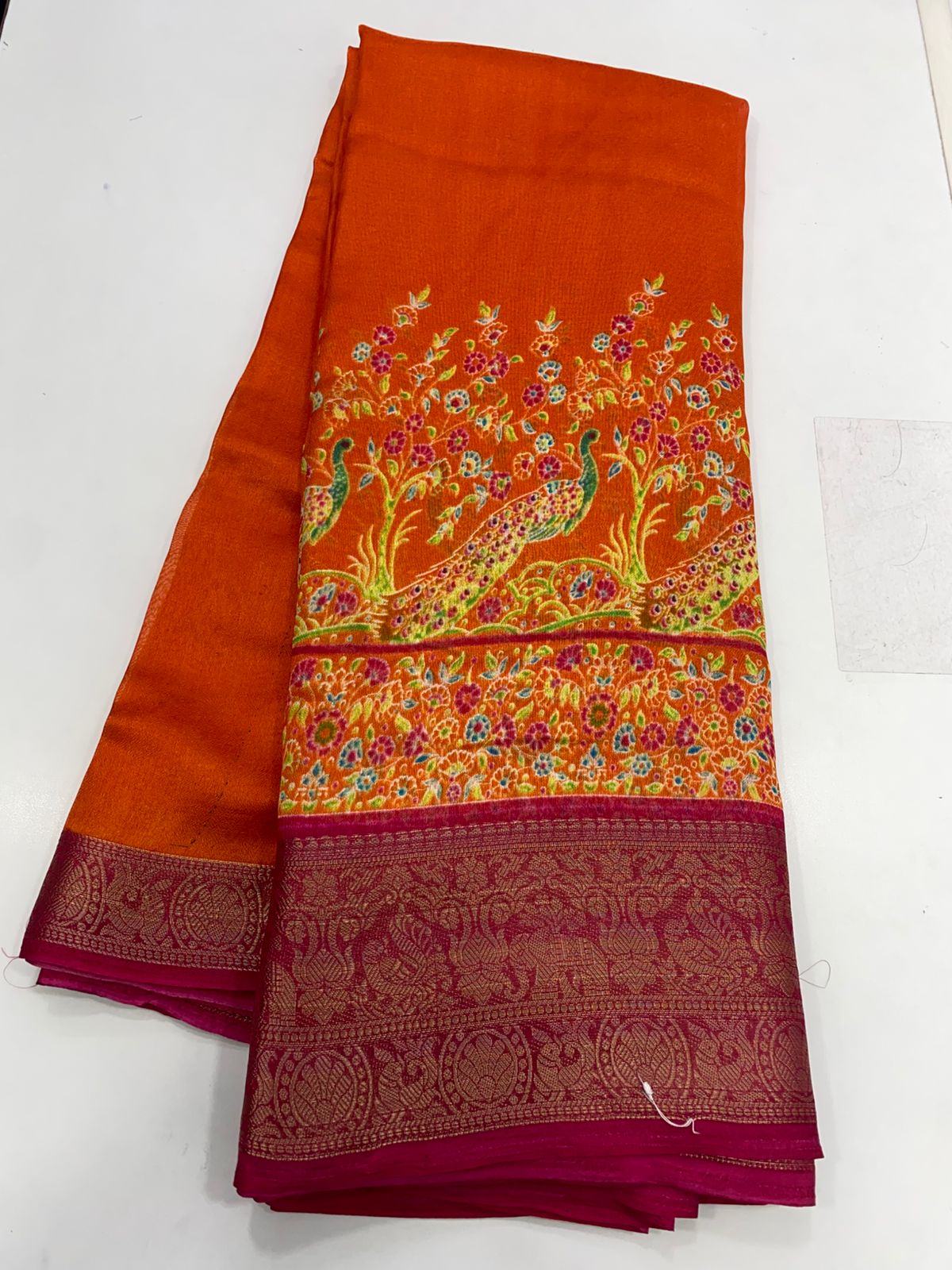 Fancy Pashmeena Print Saree (2737)
