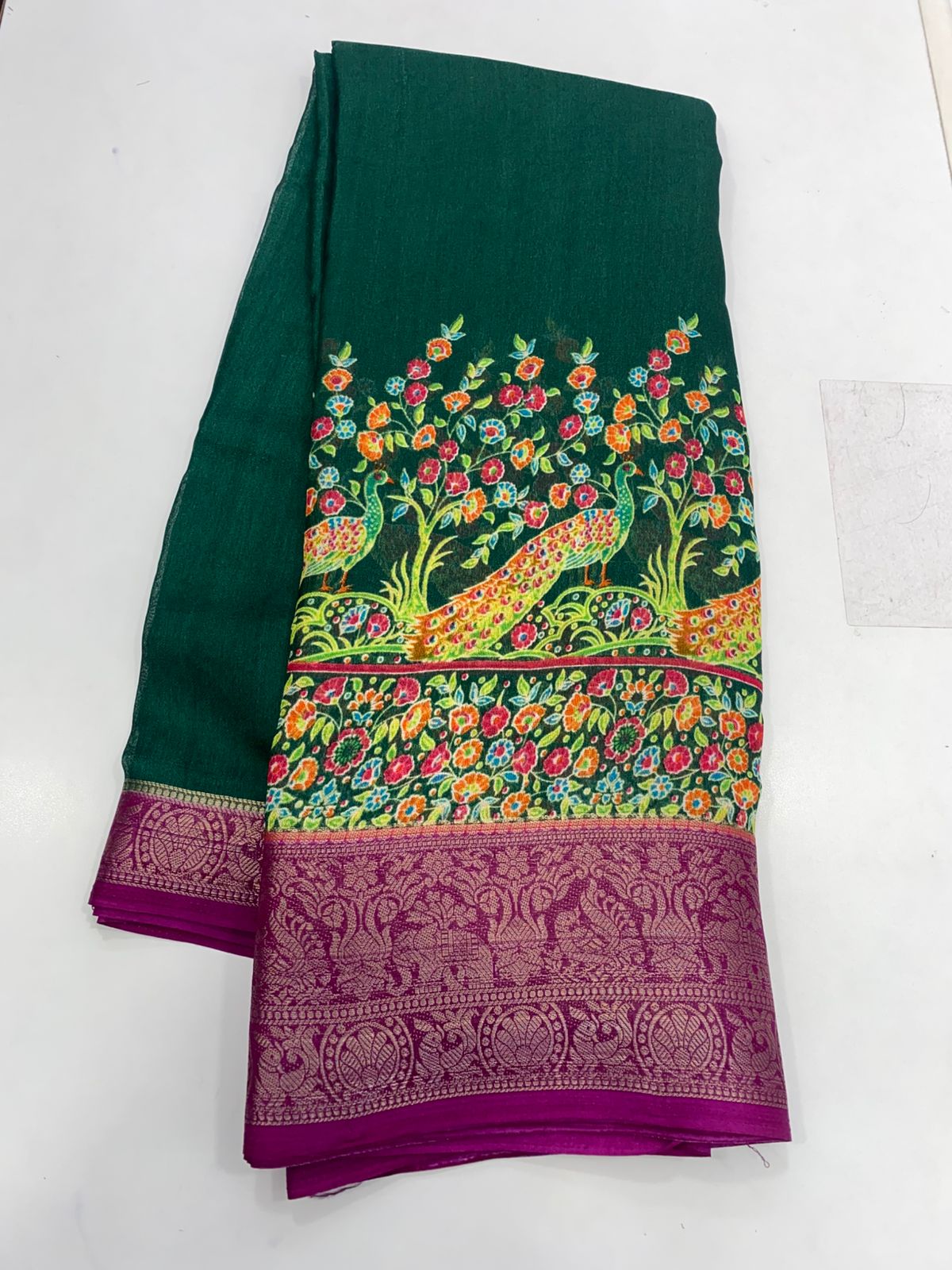 Fancy Pashmeena Print Saree (2737)