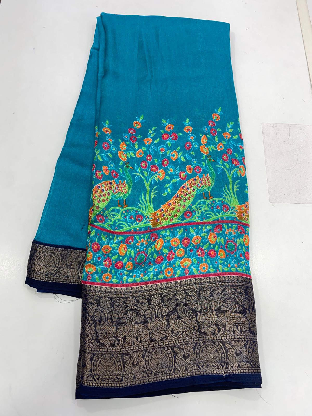 Fancy Pashmeena Print Saree (2737)