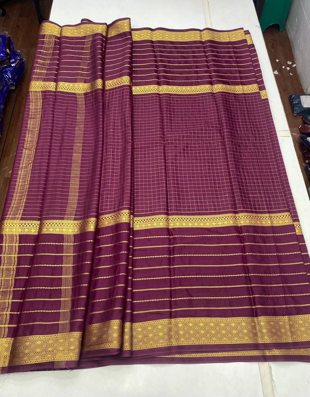 Mysore Crepe Self Saree (2751)