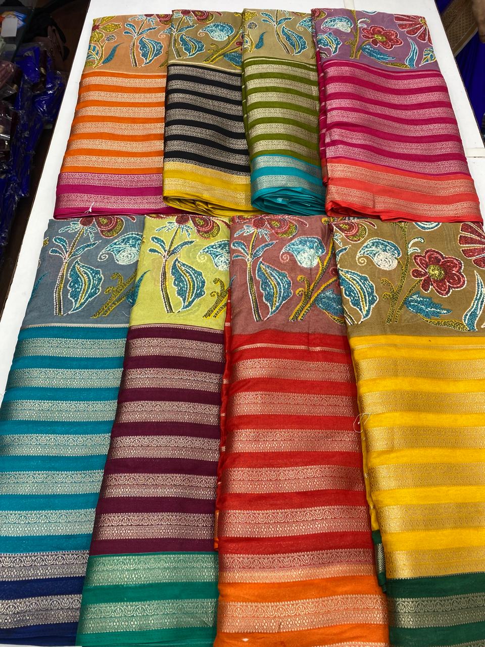 Fancy Georgette Digital Print Saree (2735)