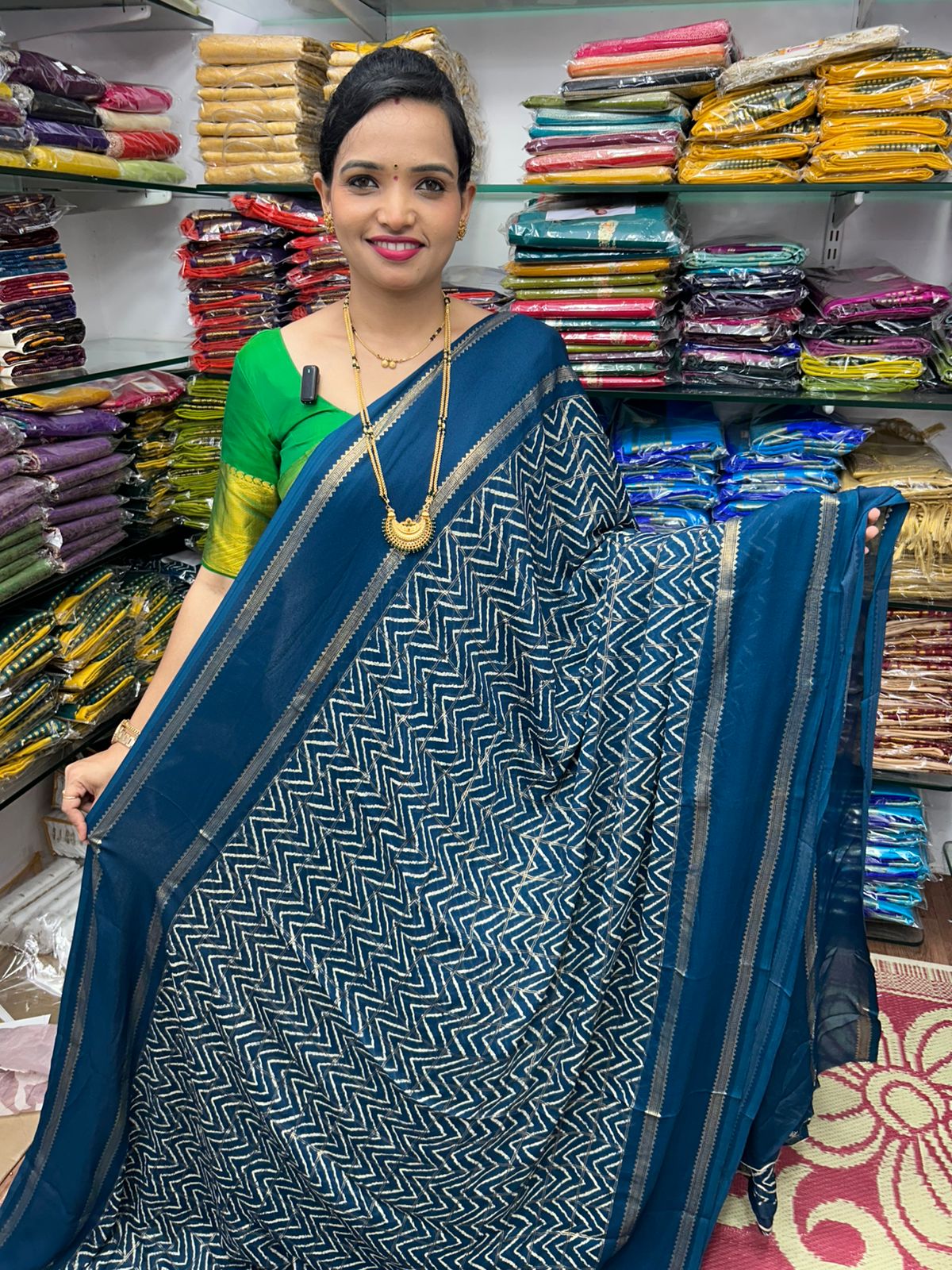 Soft Georgette Saree Foil Print (2413)