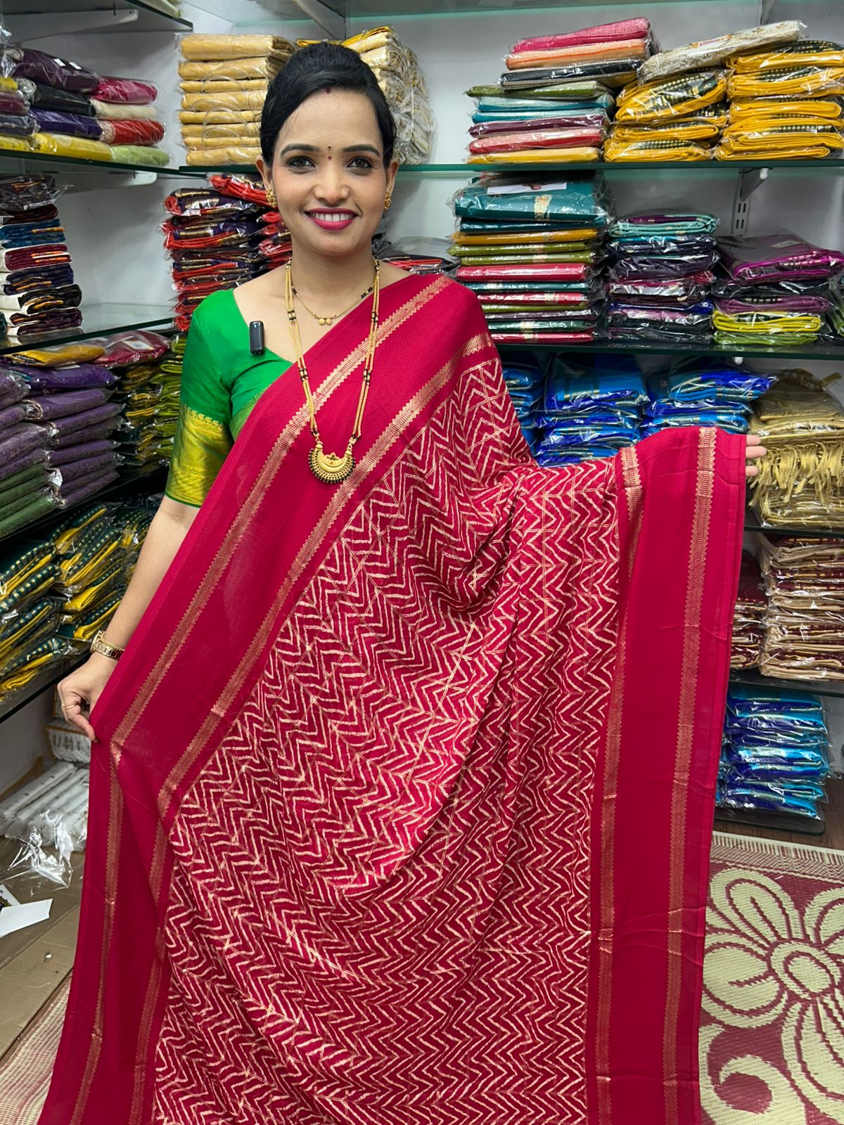 Soft Georgette Saree Foil Print (2413)