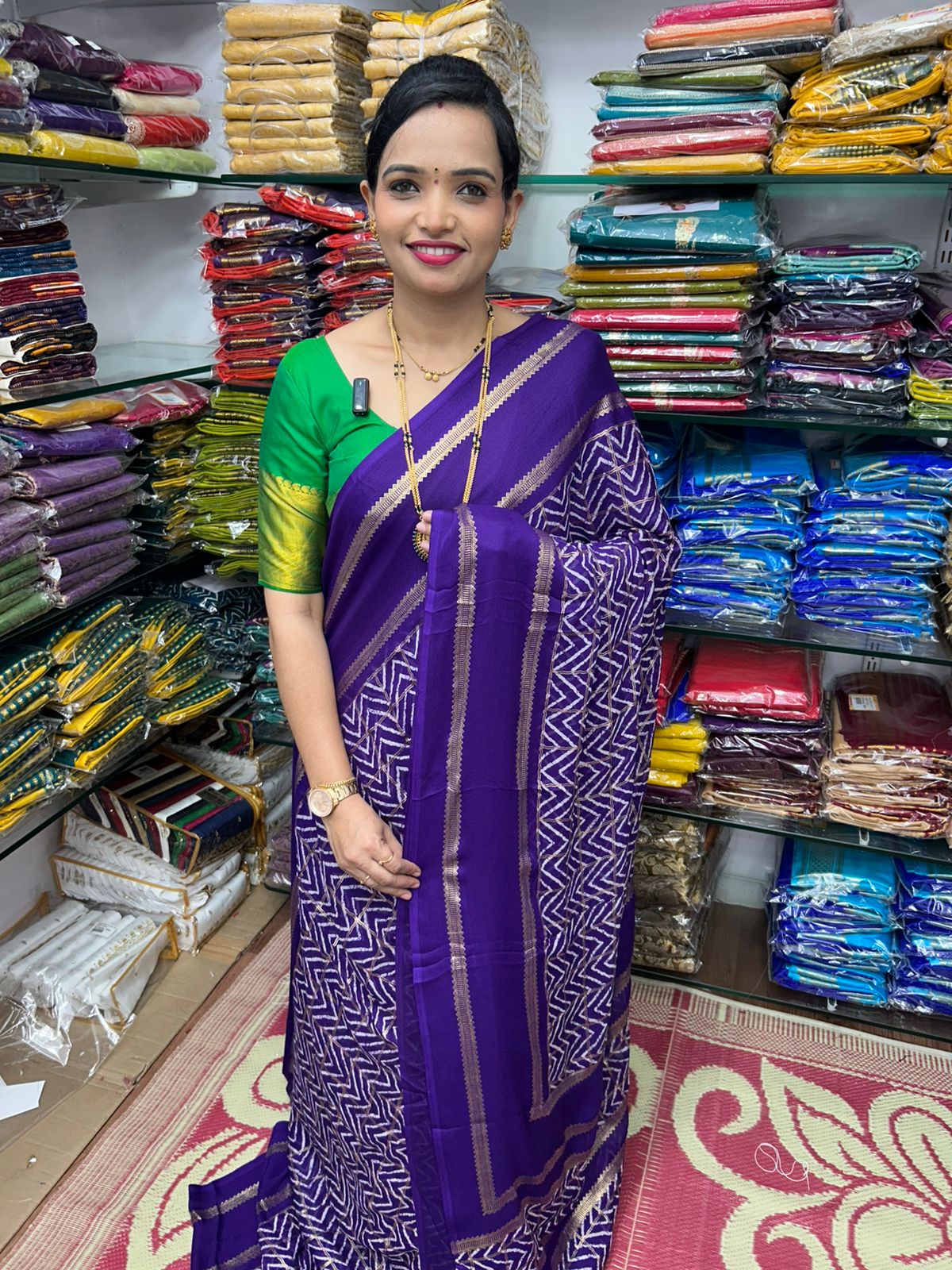 Soft Georgette Saree Foil Print (2413)
