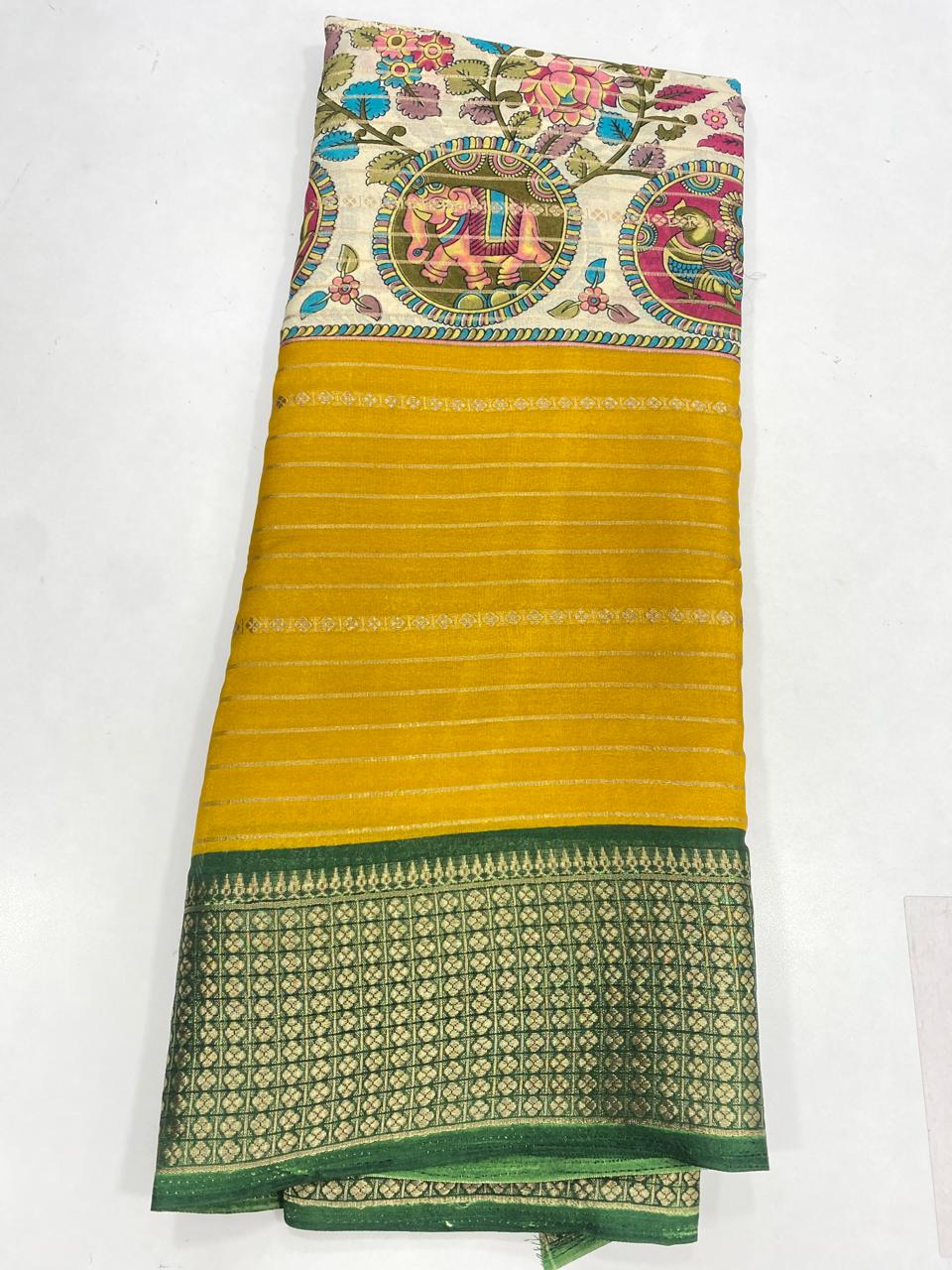 Fancy Georgette Digital Print Saree (2736)