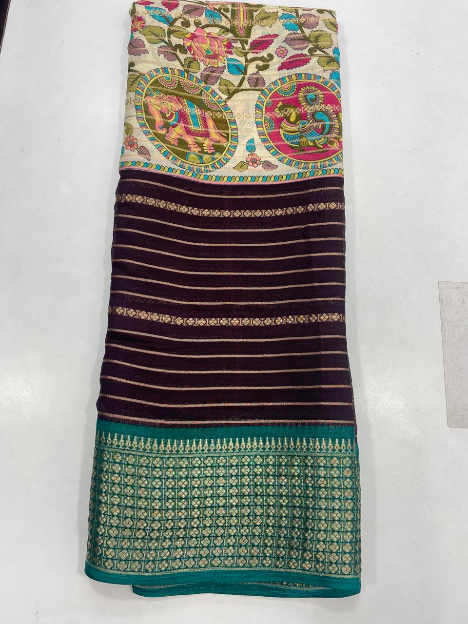 Fancy Georgette Digital Print Saree (2736)