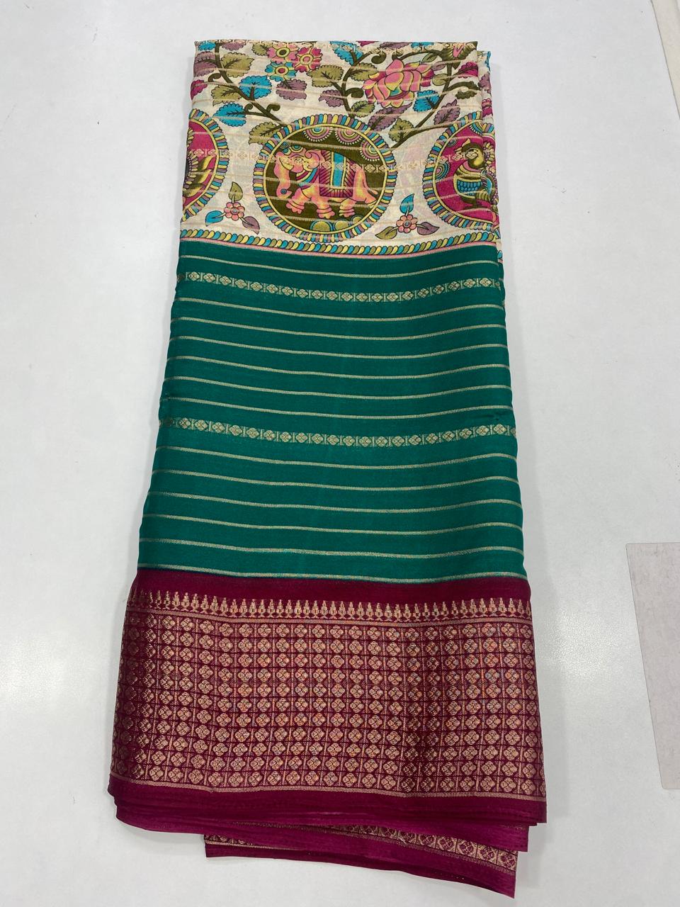 Fancy Georgette Digital Print Saree (2736)