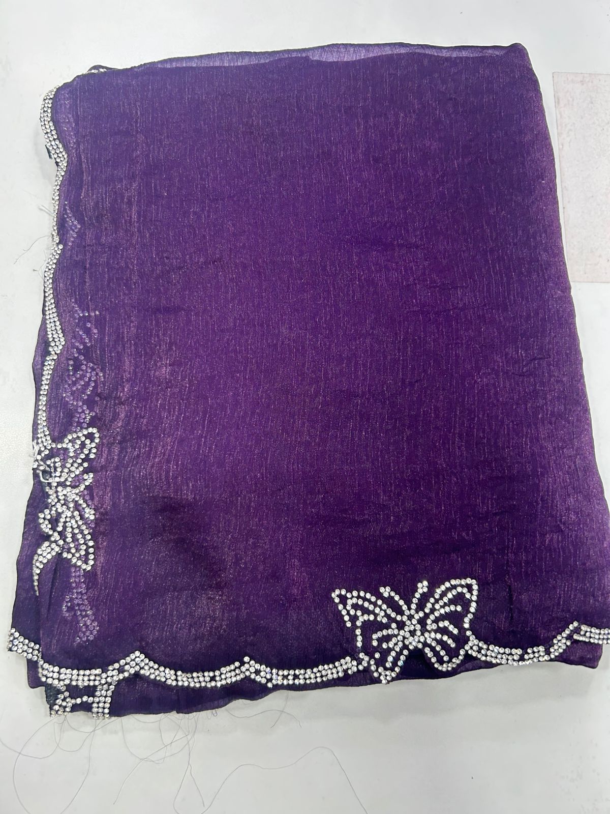 Space Silk Butterfly Border Saree (2747)