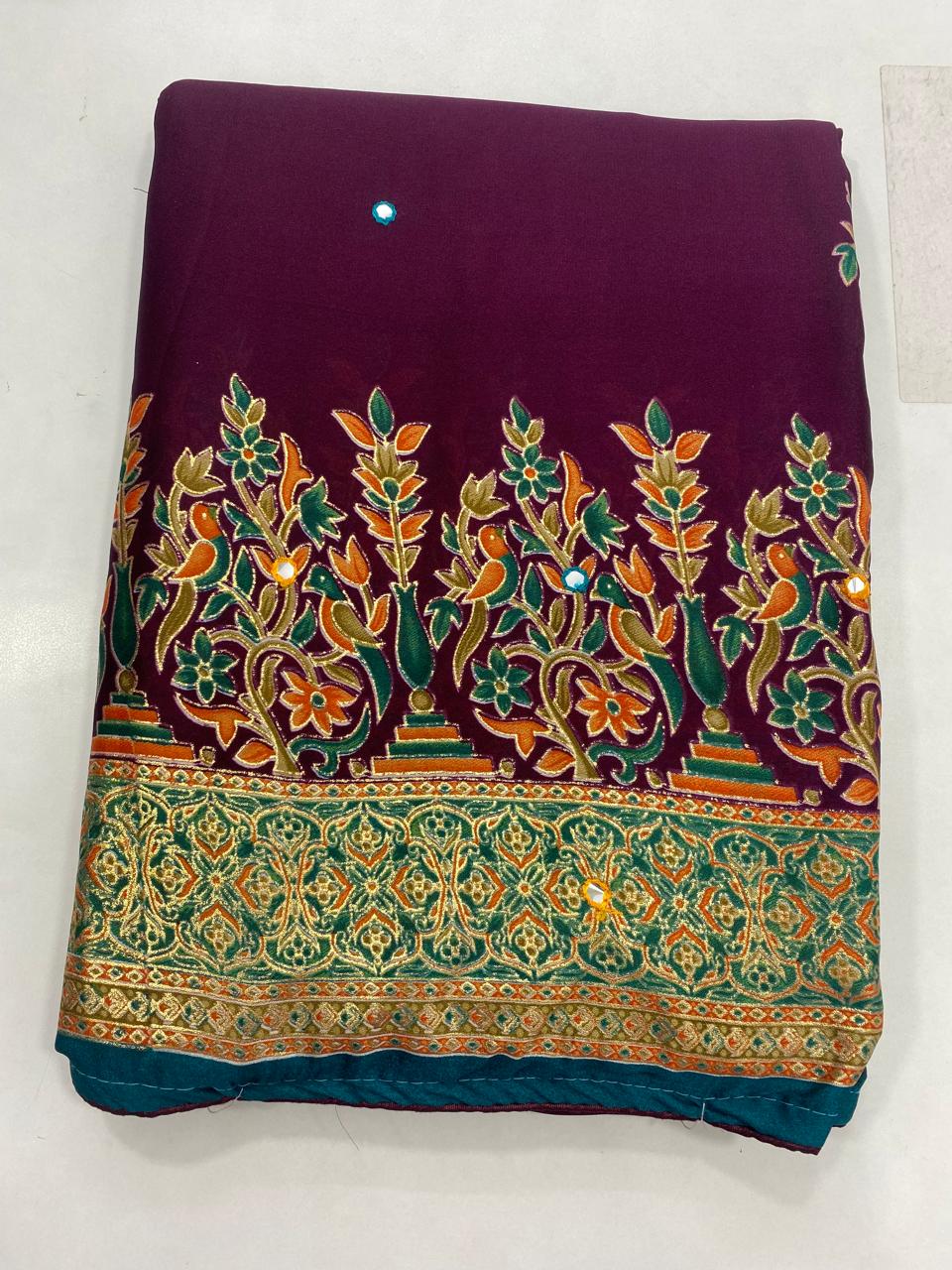 Fancy Pashmeena Saree (2749)