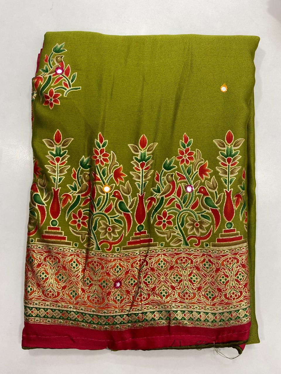 Fancy Pashmeena Saree (2749)