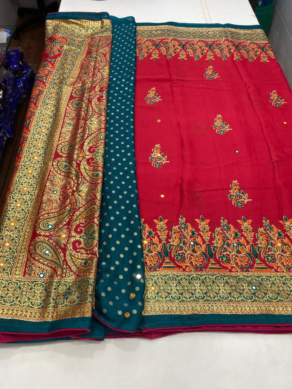 Fancy Pashmeena Saree (2749)