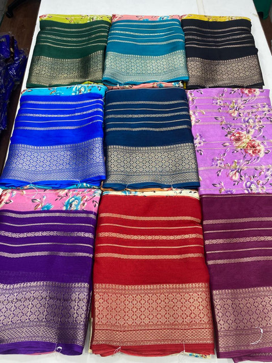 Fancy Georgette Digital Print Saree (2734)