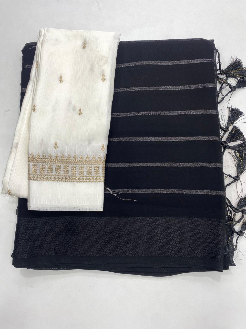 Soft Georgette Fancy Saree (2729)