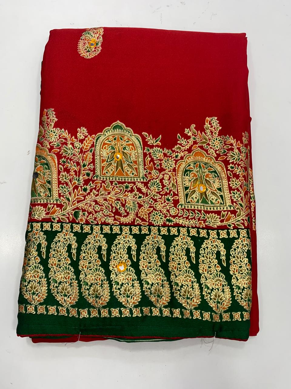 Fancy Pashmeena Saree (2749B)