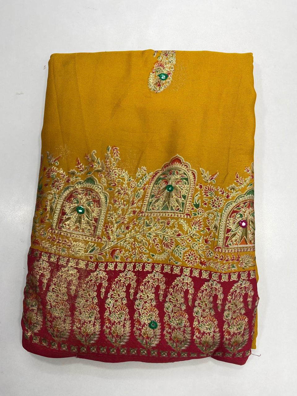 Fancy Pashmeena Saree (2749B)