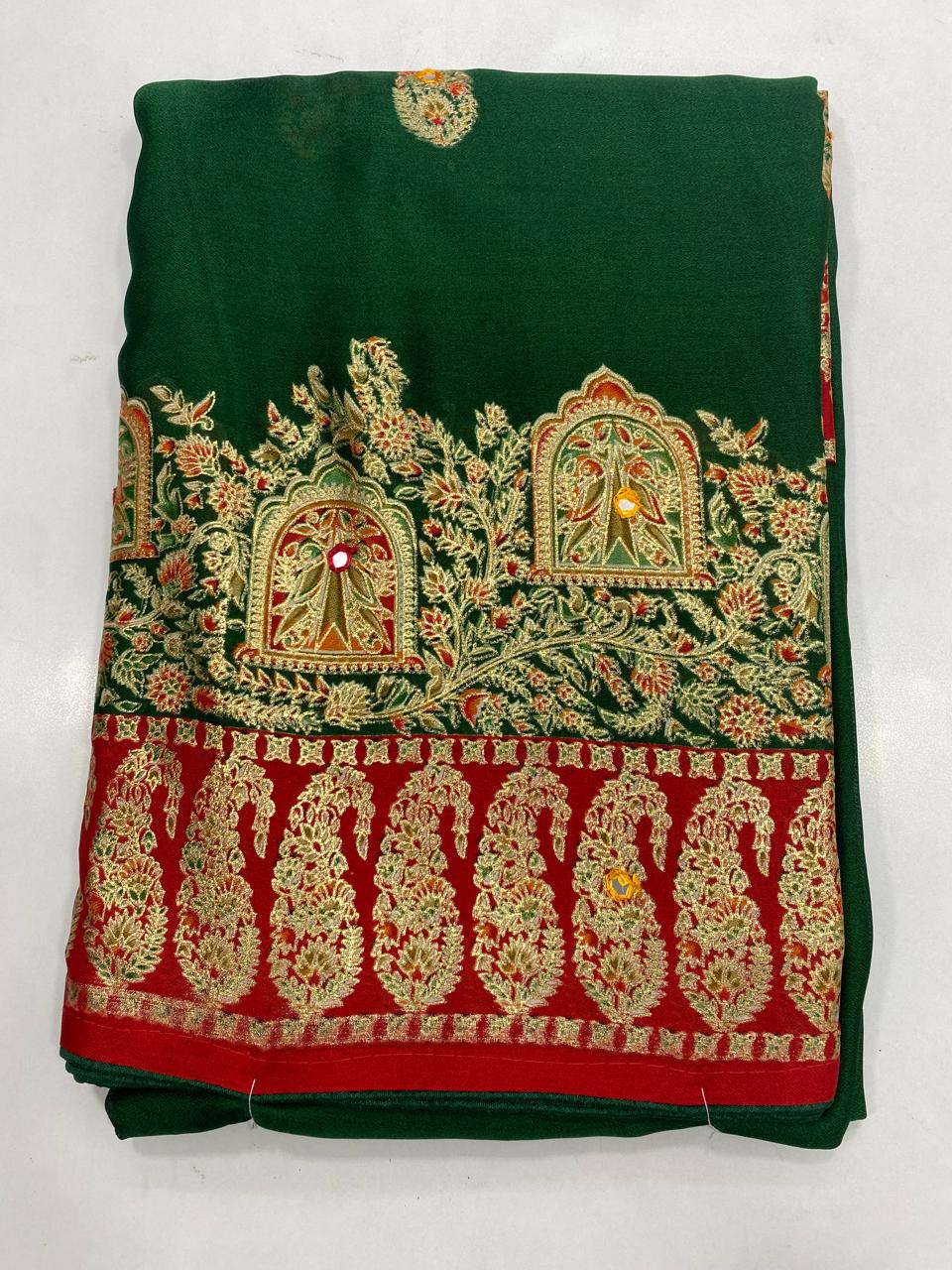 Fancy Pashmeena Saree (2749B)