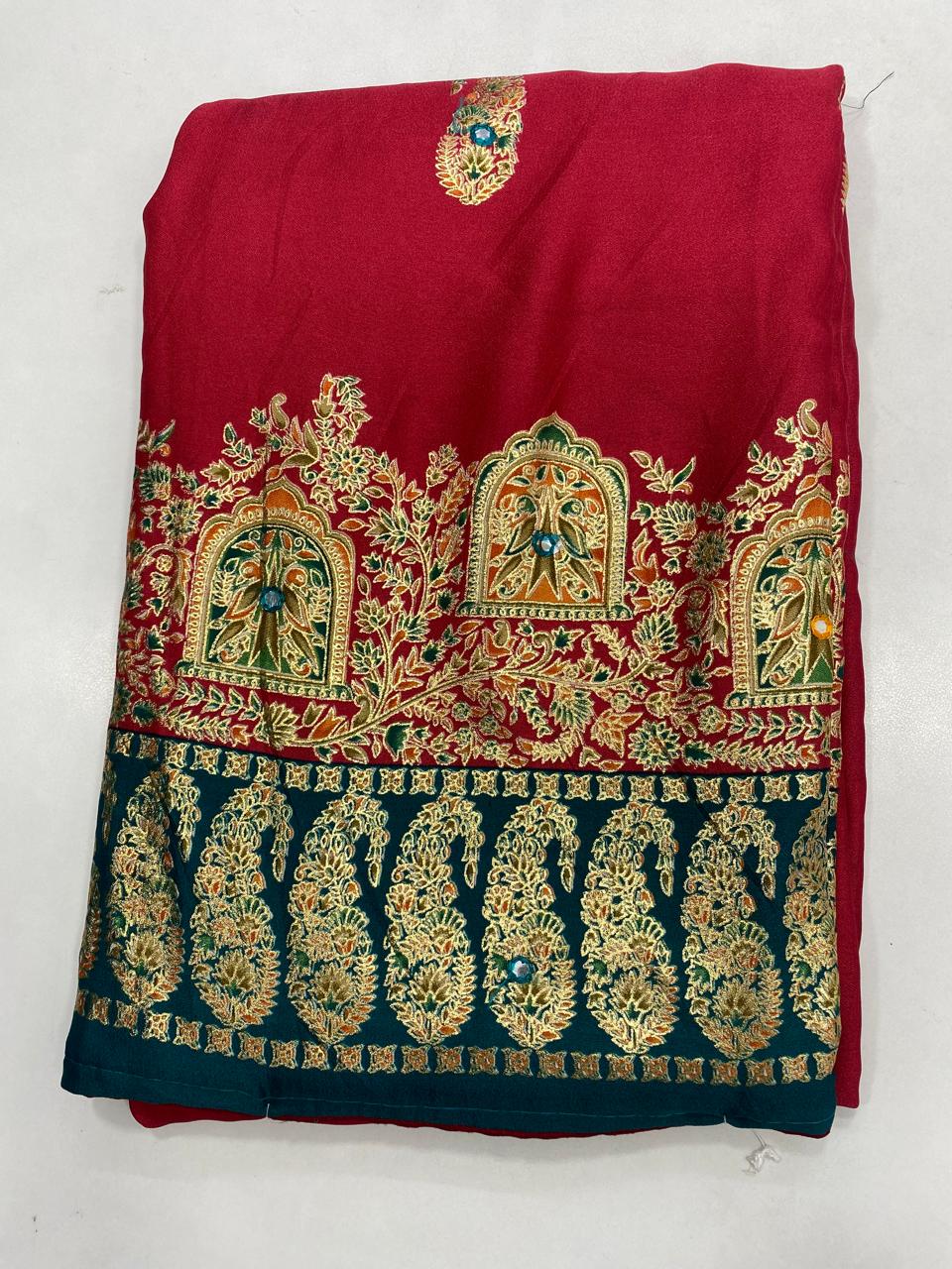 Fancy Pashmeena Saree (2749B)