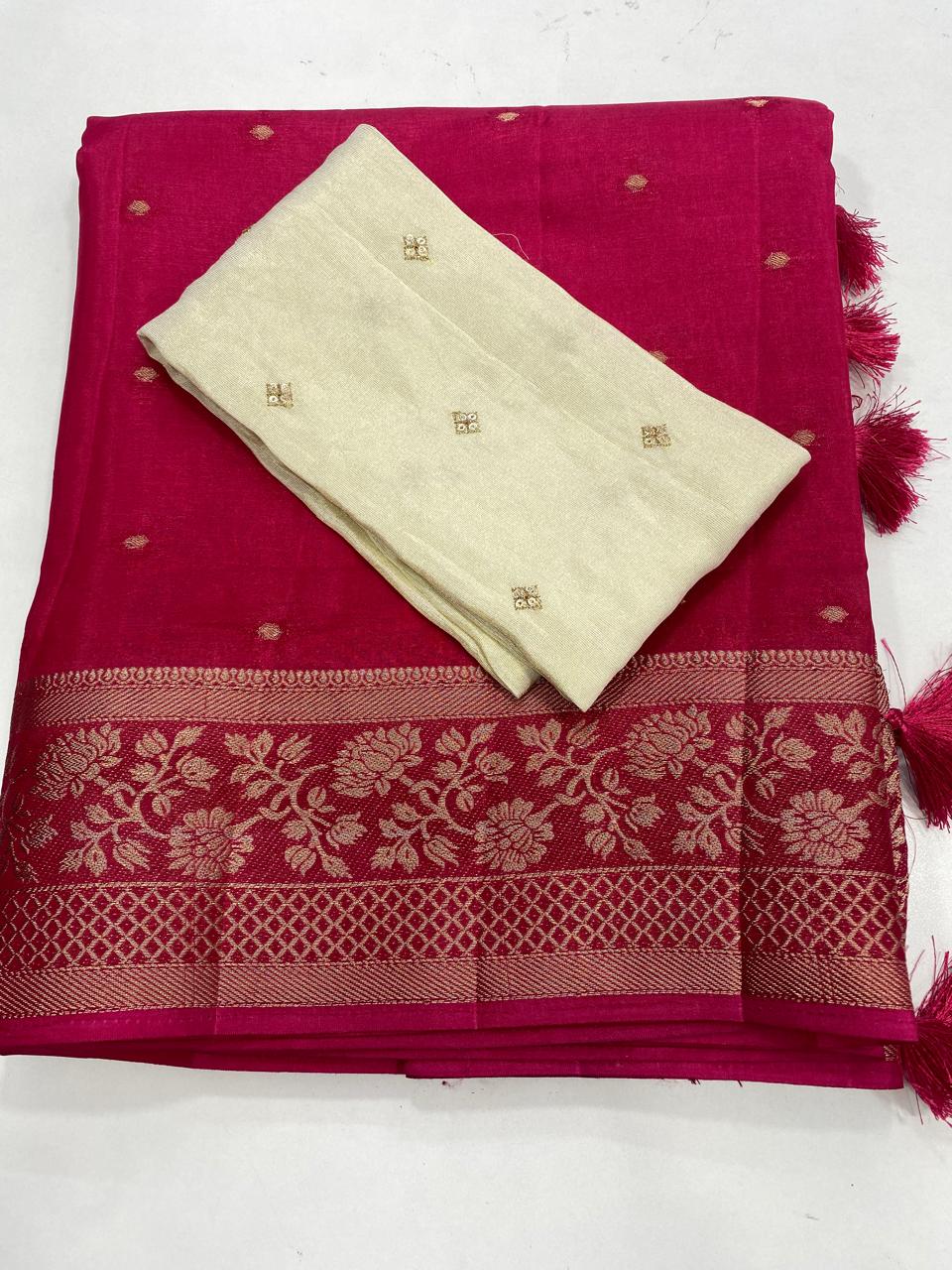 Crepe Georgette Butta Saree (2727)