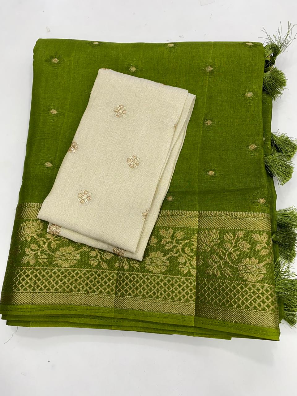 Crepe Georgette Butta Saree (2727)