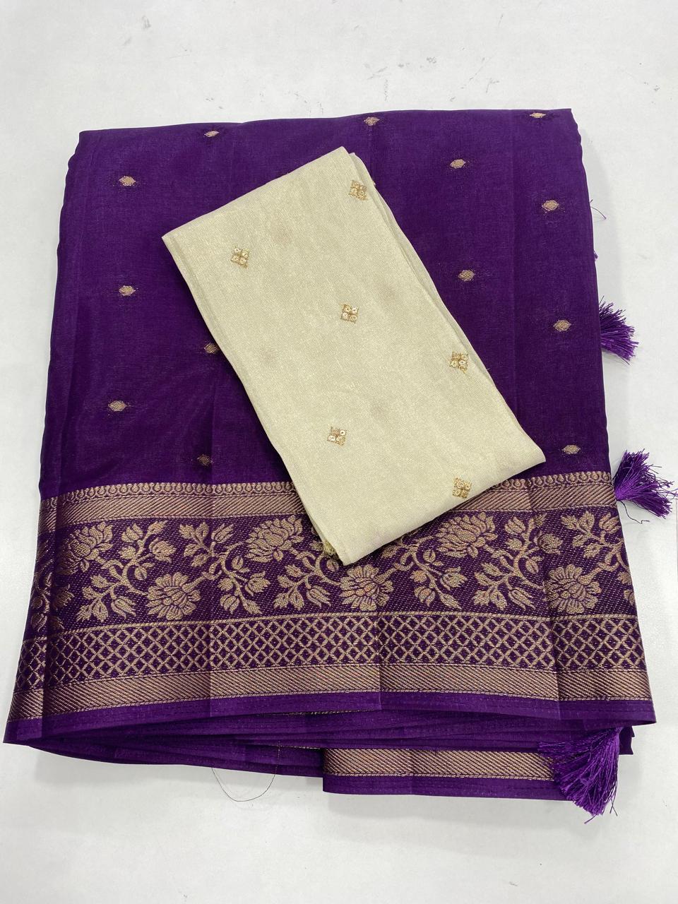 Crepe Georgette Butta Saree (2727)
