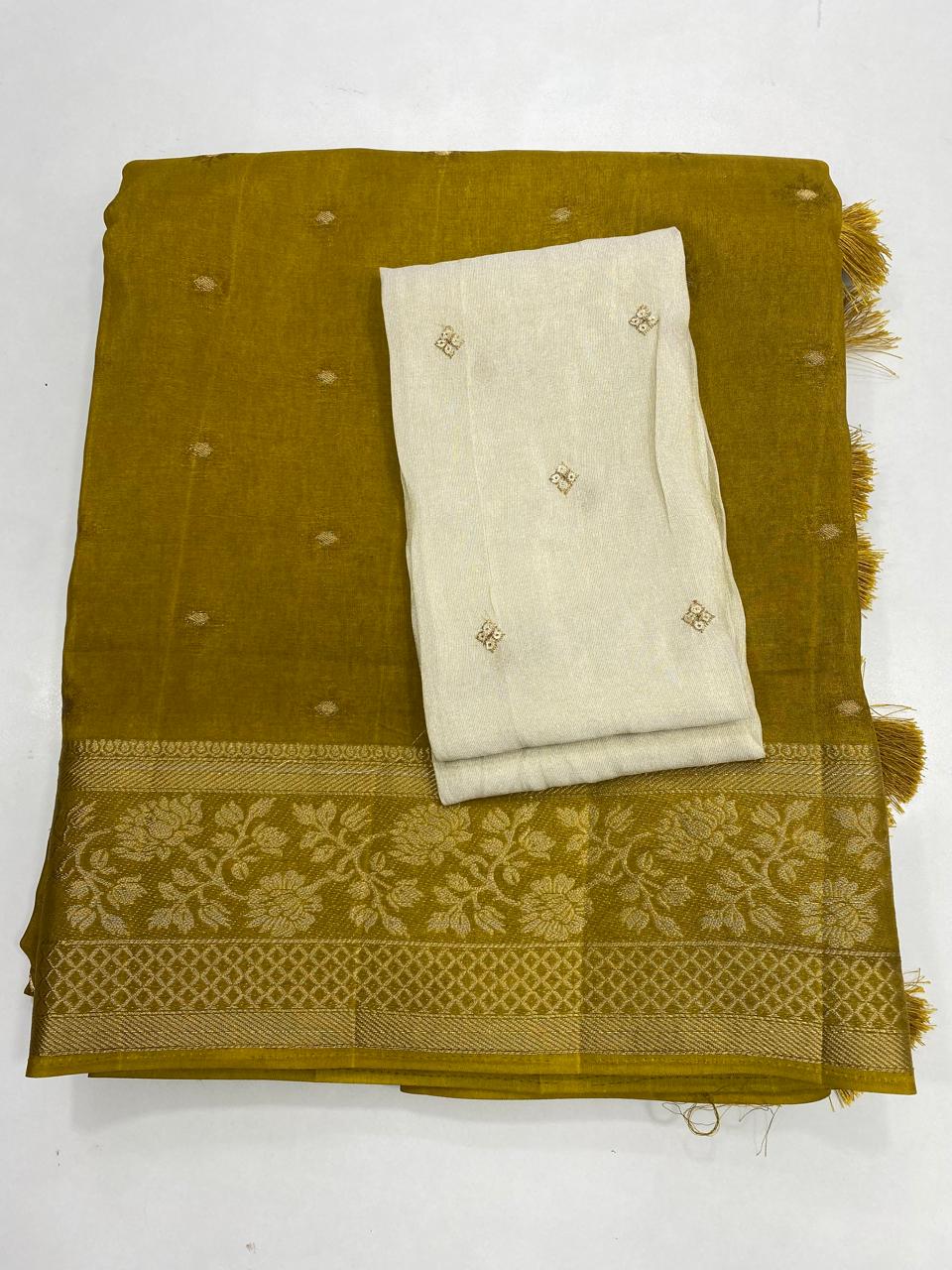Crepe Georgette Butta Saree (2727)