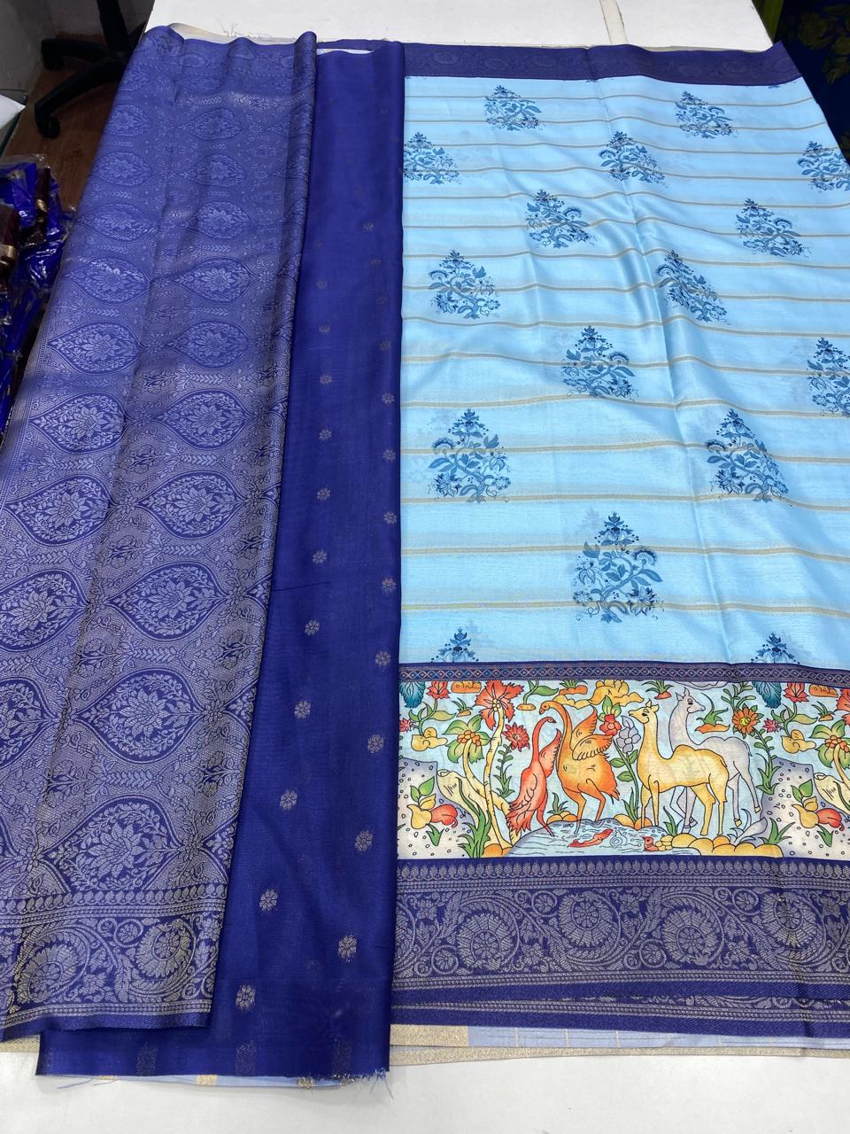 Crepe Digital Print Saree (2725)