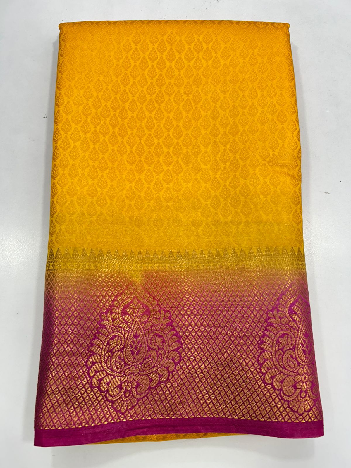 Semi Silk Embose Saree (1733)