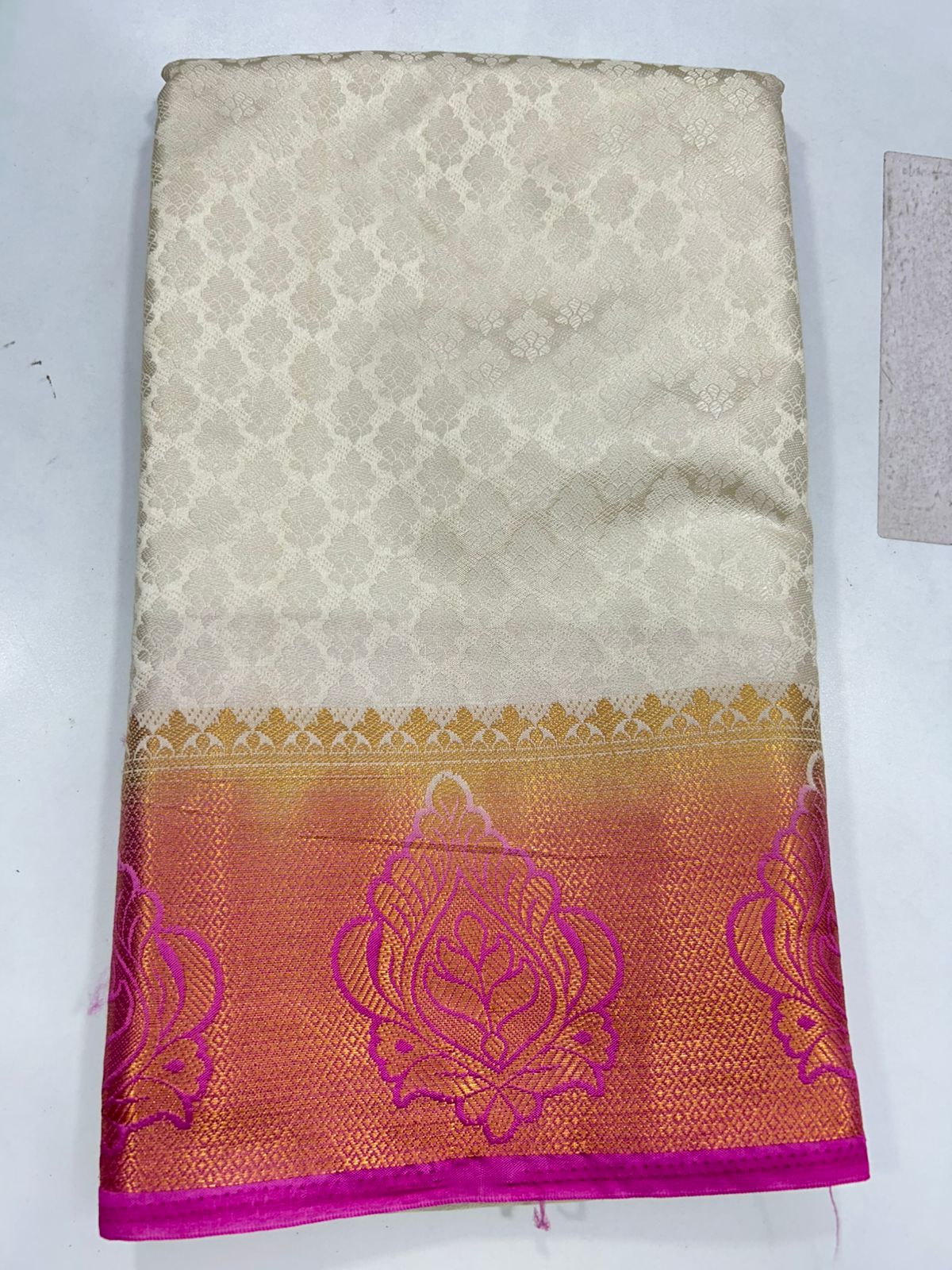 Semi Silk Embose Saree (1733)