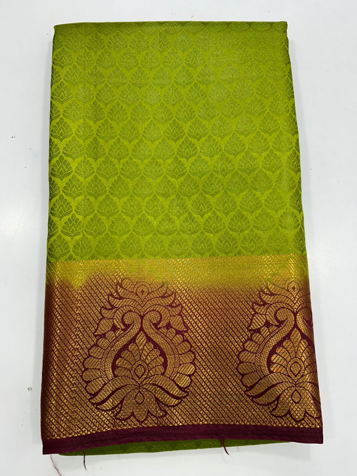 Semi Silk Embose Saree (1733)