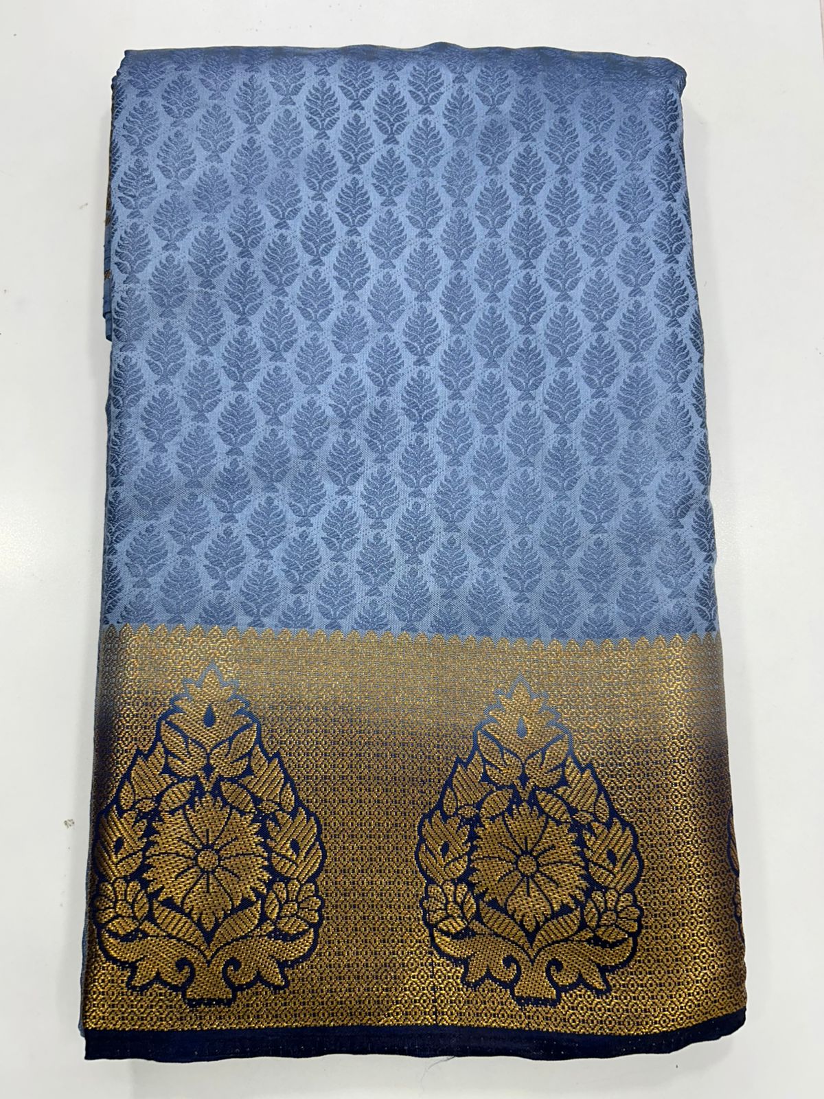 Semi Silk Embose Saree (1733)