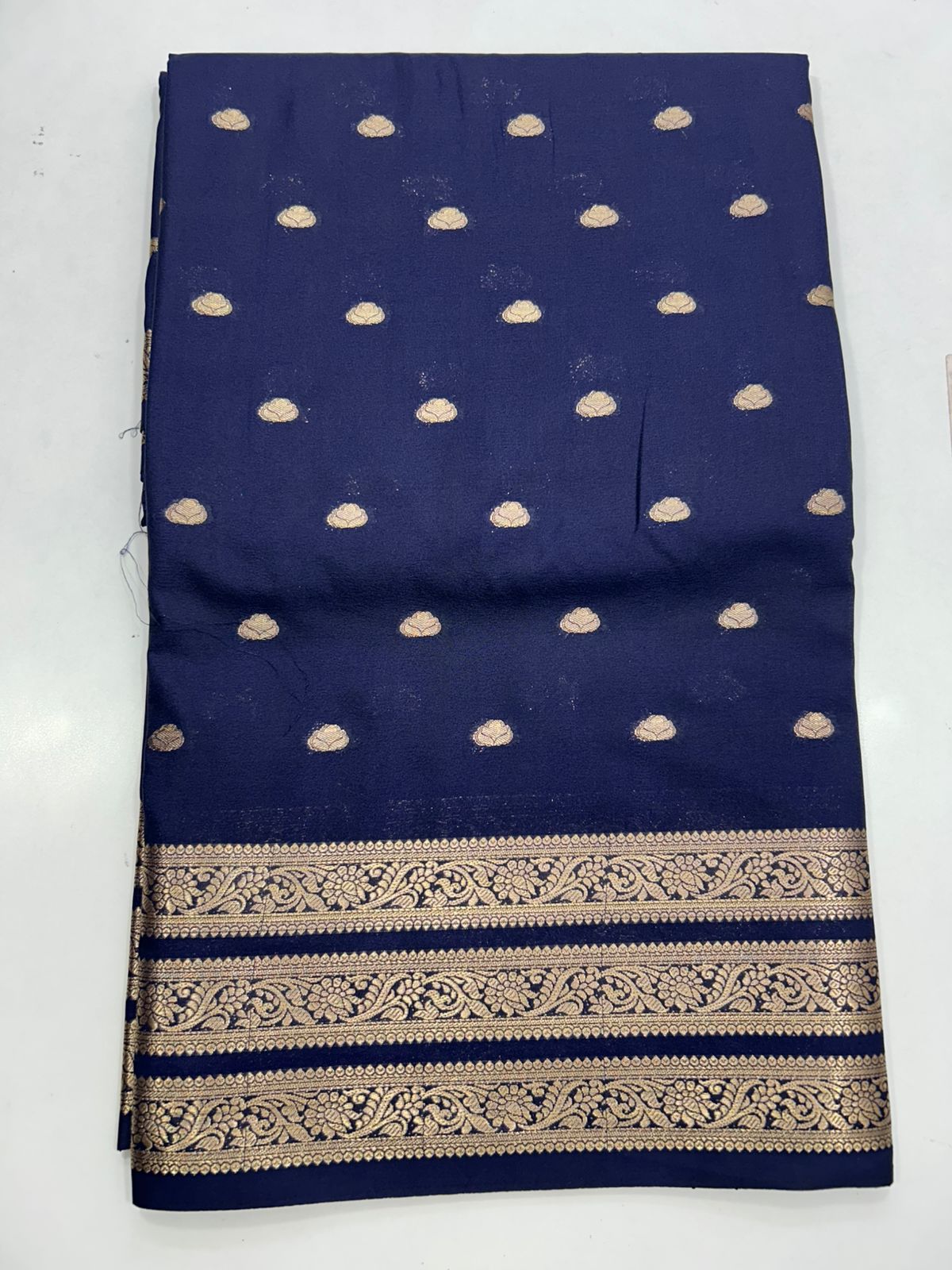 Crepe Georgette Self Saree (2778)