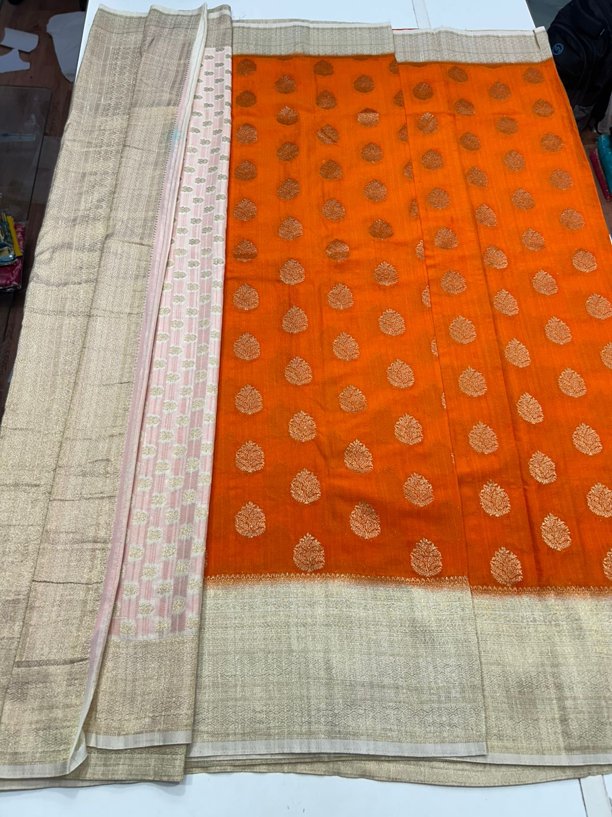 Khaddi Georgette Butta Saree (2784)