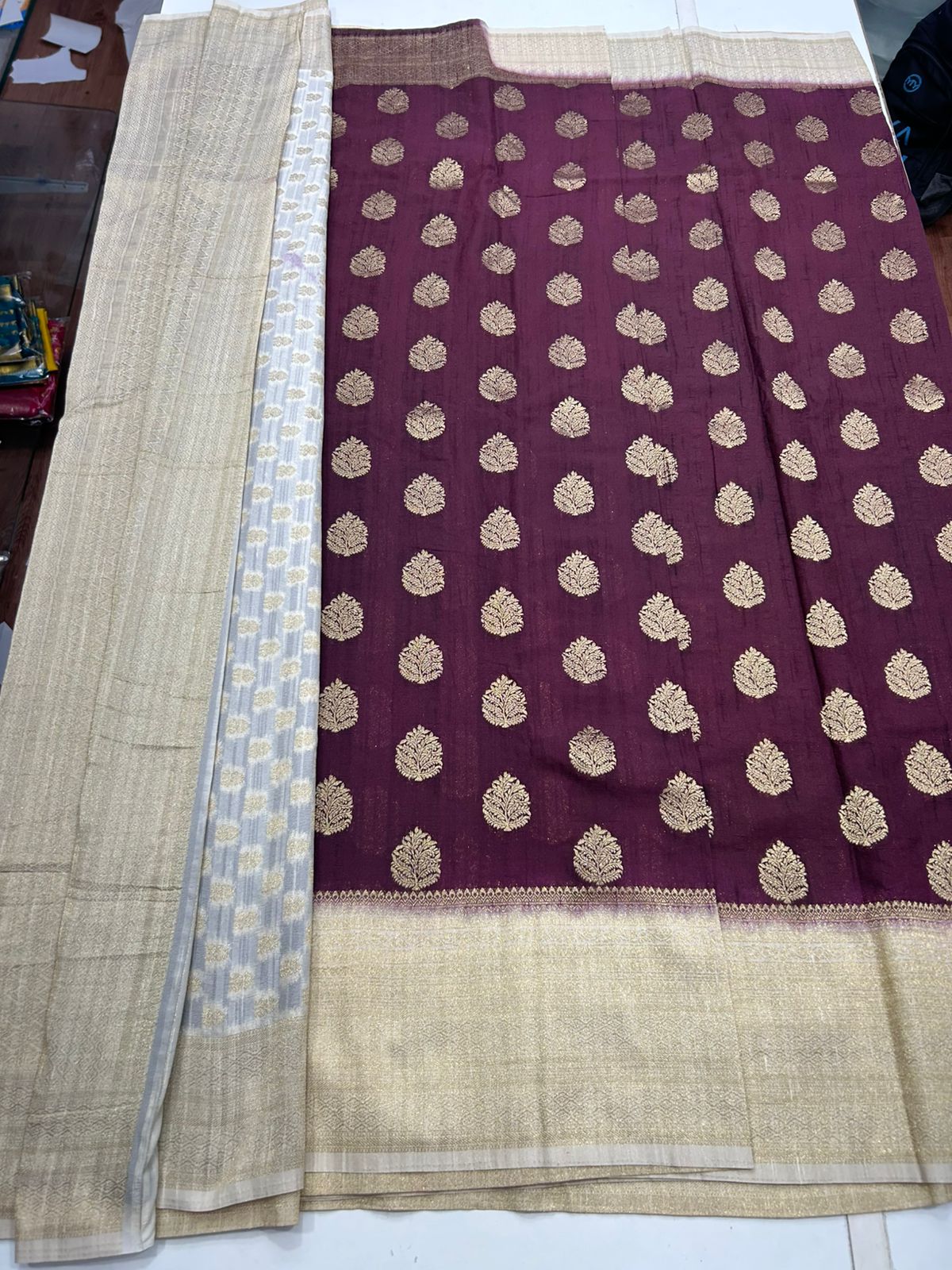 Khaddi Georgette Butta Saree (2784)
