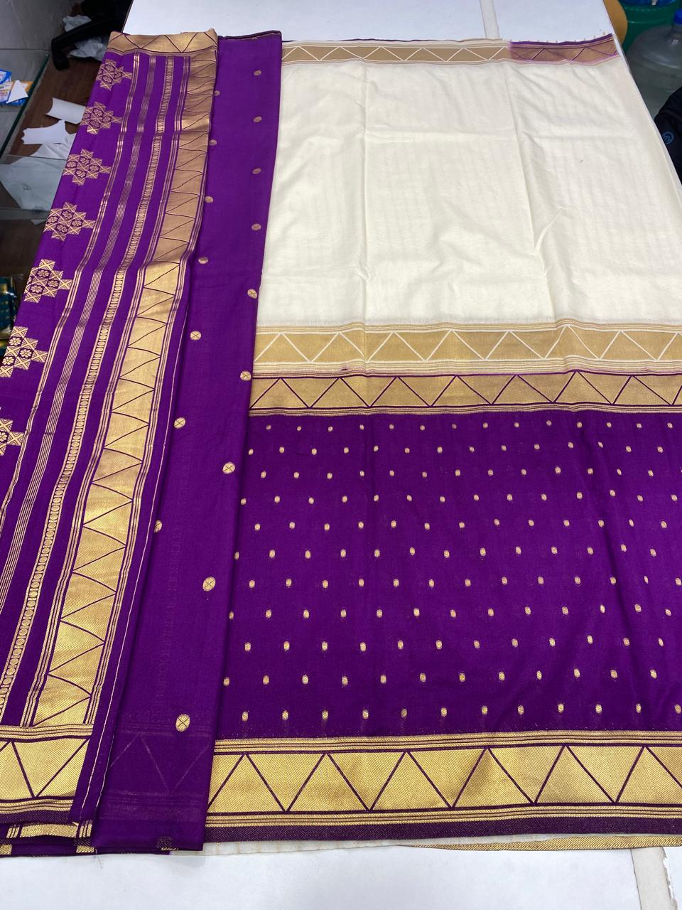 Khaddi Georgette Half N Half Saree (2785)