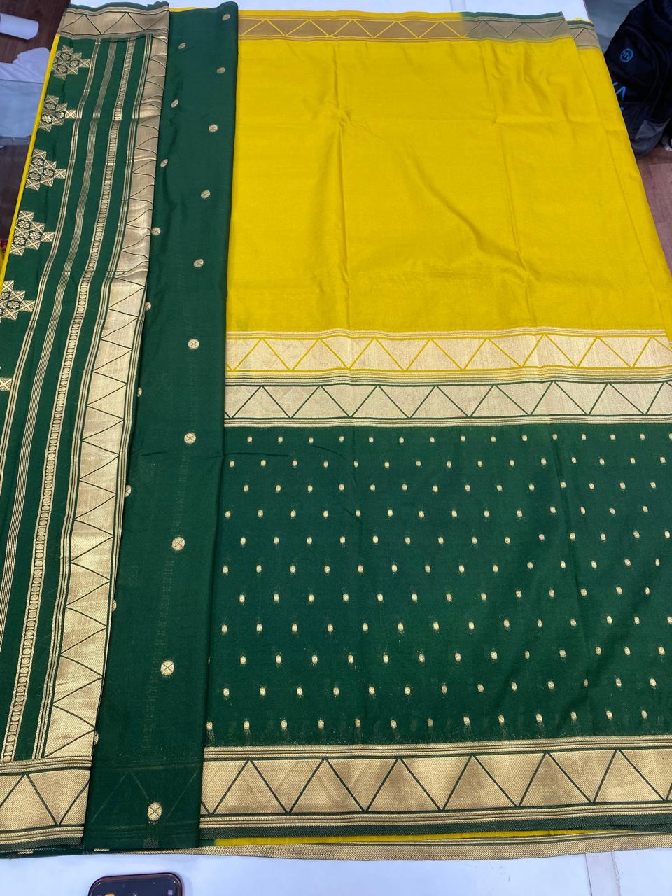 Khaddi Georgette Half N Half Saree (2785)