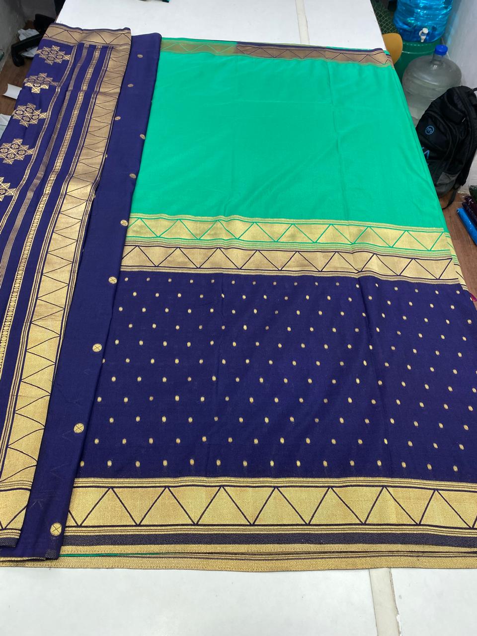 Khaddi Georgette Half N Half Saree (2785)