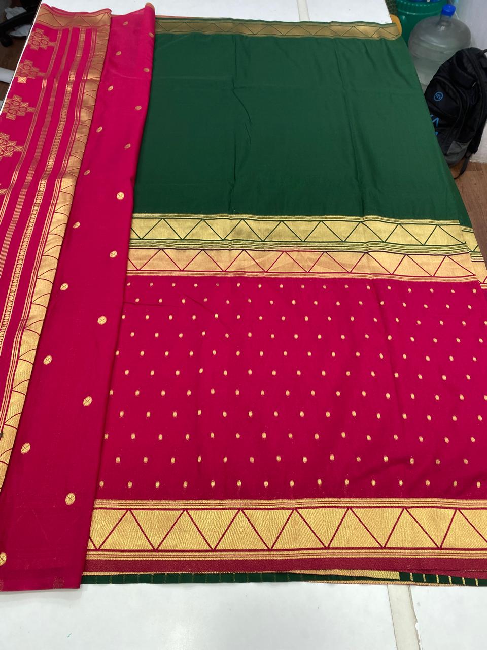 Khaddi Georgette Half N Half Saree (2785)