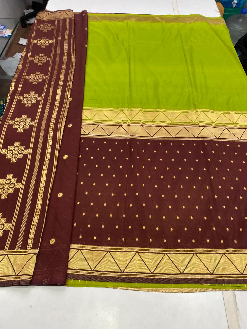 Khaddi Georgette Half N Half Saree (2785)